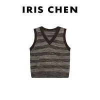 IRIS CHEN 交响曲 2025秋季“经典条纹”学院减龄针织马甲25MJ850