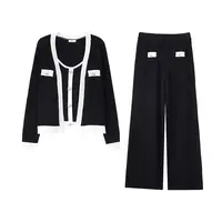 JMQ270显瘦遮肉针织时尚三件套装