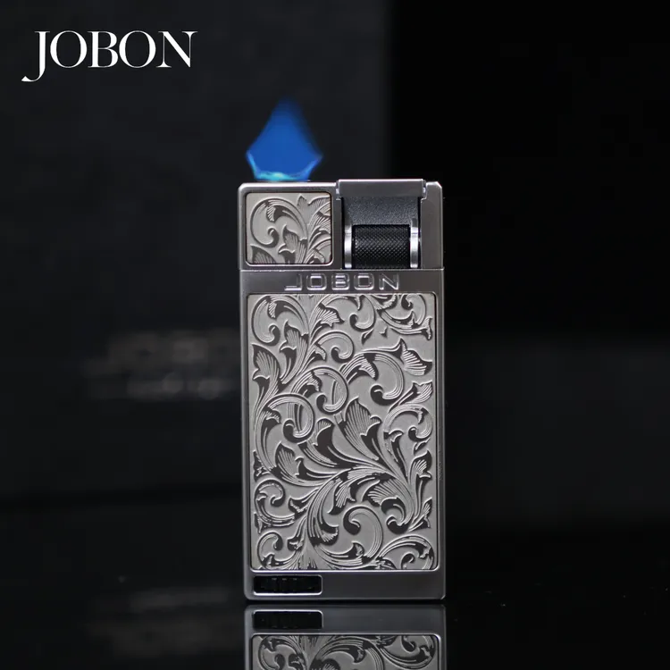 高端充气唐草扁火防风瀑布火打火机高颜值适合送男友老公礼物