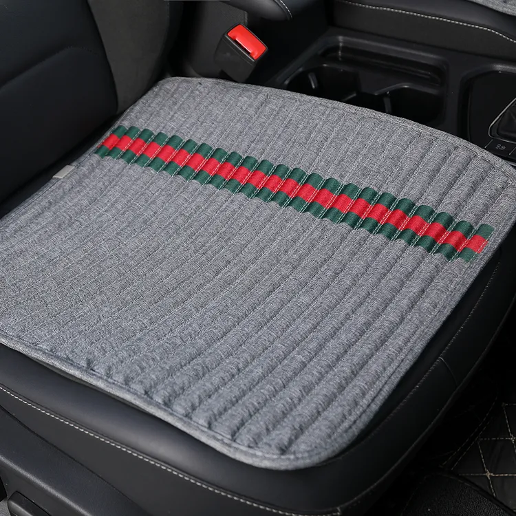 苦荞壳养生座垫亚麻汽车坐垫四季通用舒适透气防滑养生单片垫