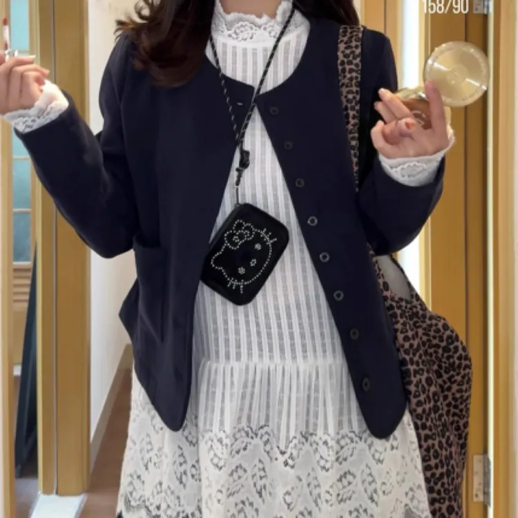 早秋设计感百搭内搭搭配外套套装-35386