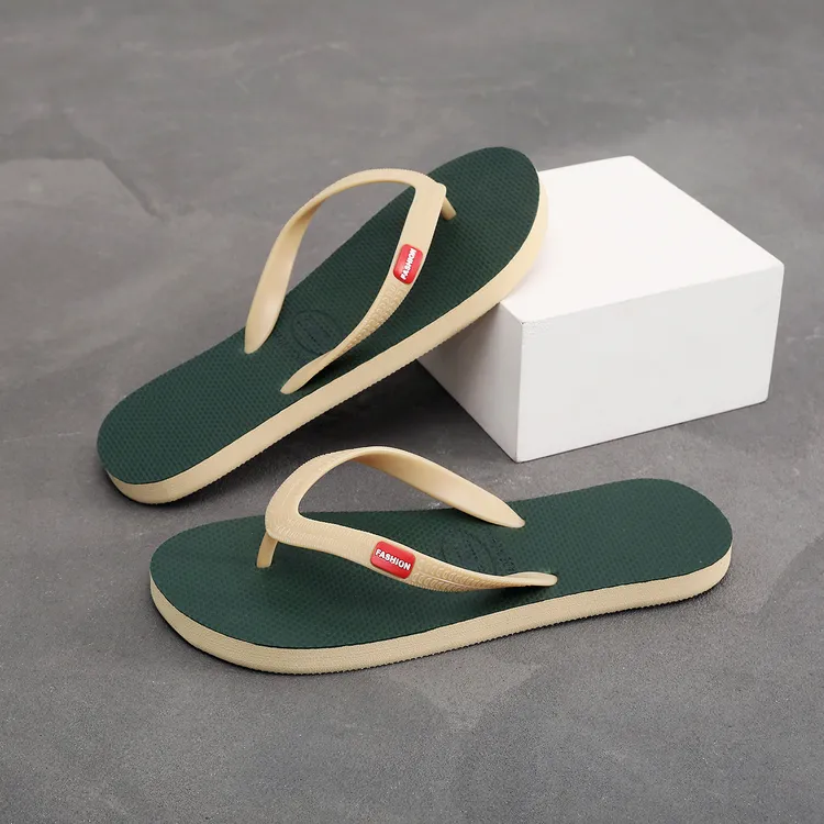 人字拖男外穿防滑夏季新款橡胶软底耐磨时尚潮流厚底男士沙滩鞋潮