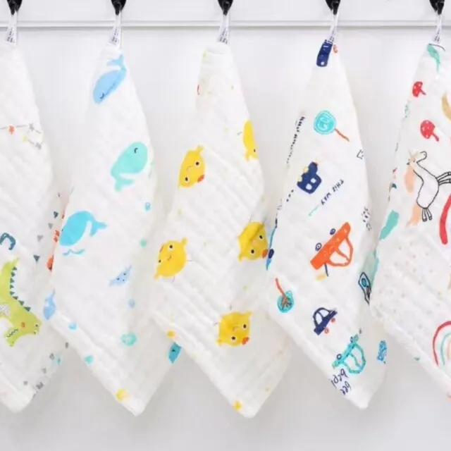 全棉时代联名纯棉纱布方巾全棉婴儿口水巾新生儿宝宝洗脸小毛巾幼