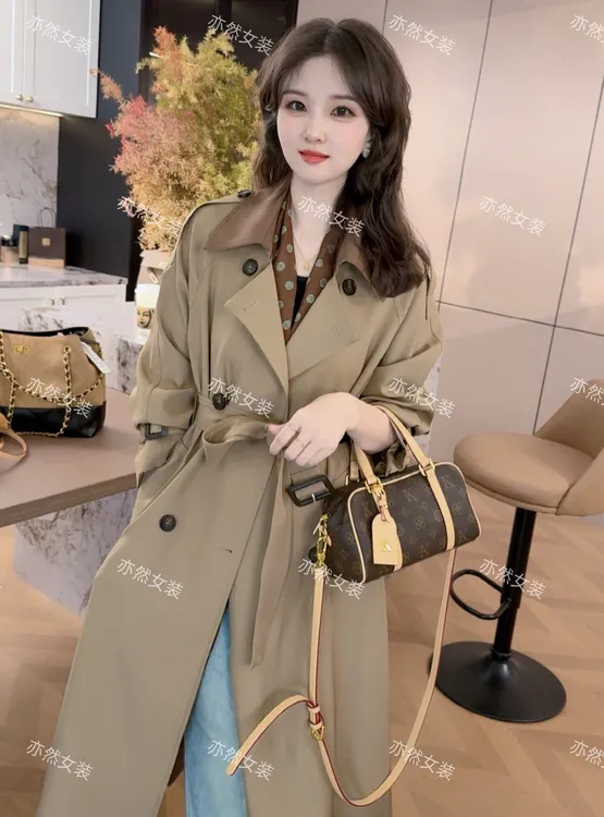 卡其色风衣外套女秋中长款2025英伦风气质爆款洋气高级感轻奢大衣