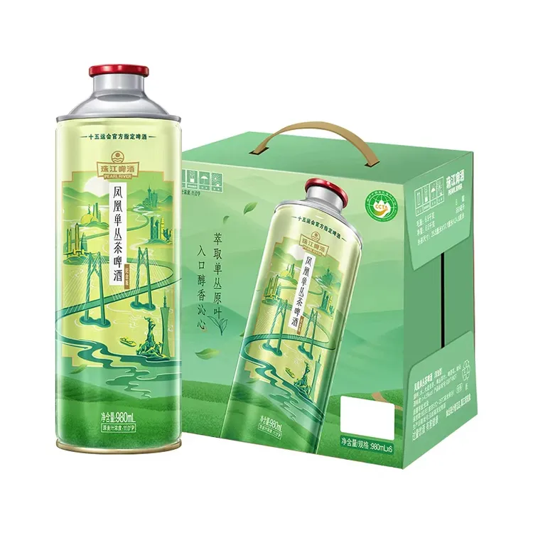 【达人】11.0°P珠江凤凰单丛茶啤酒980mL*6罐纸箱装-tz