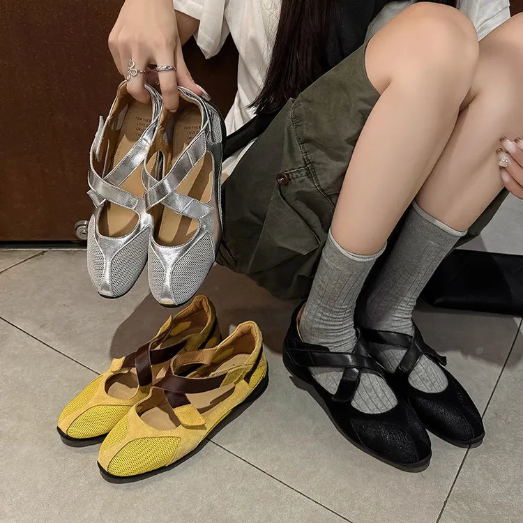 [3.5cm] 韩版百搭舒适软底玛丽珍单鞋夏季简约学院风时尚单鞋1258