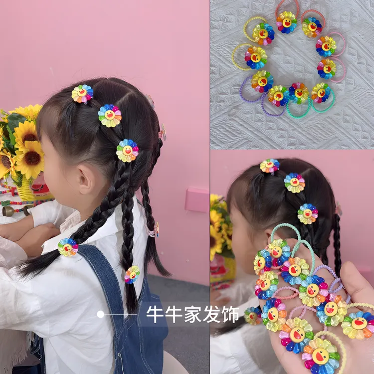 甜美秋冬季亮晶晶发绳发圈皮筋花系列