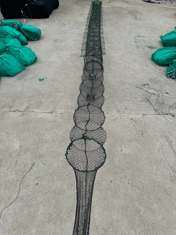 江苏地笼养殖专用两用虾笼可捕龙虾螃蟹河虾加粗线纯有结纯手工