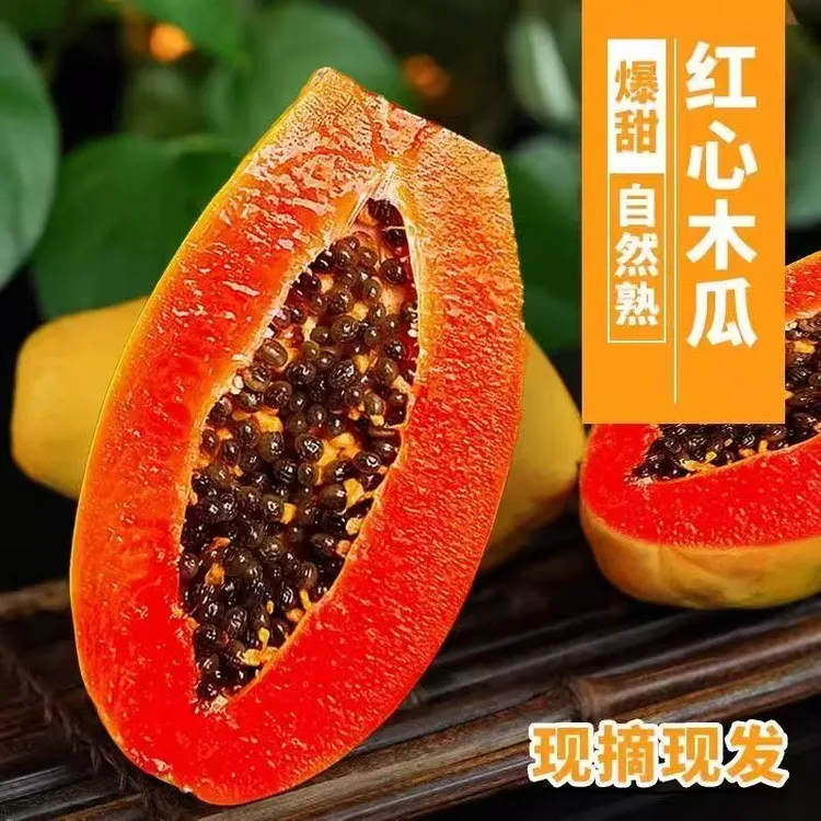 【到手5斤】广西冰糖心红心牛奶木瓜新鲜多汁口感细腻香甜新鲜水果