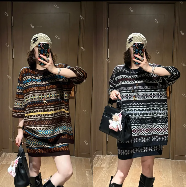 YDFSTUDIO小众【复古时光】欧货高品重工复古花纹设计时尚百搭毛衣