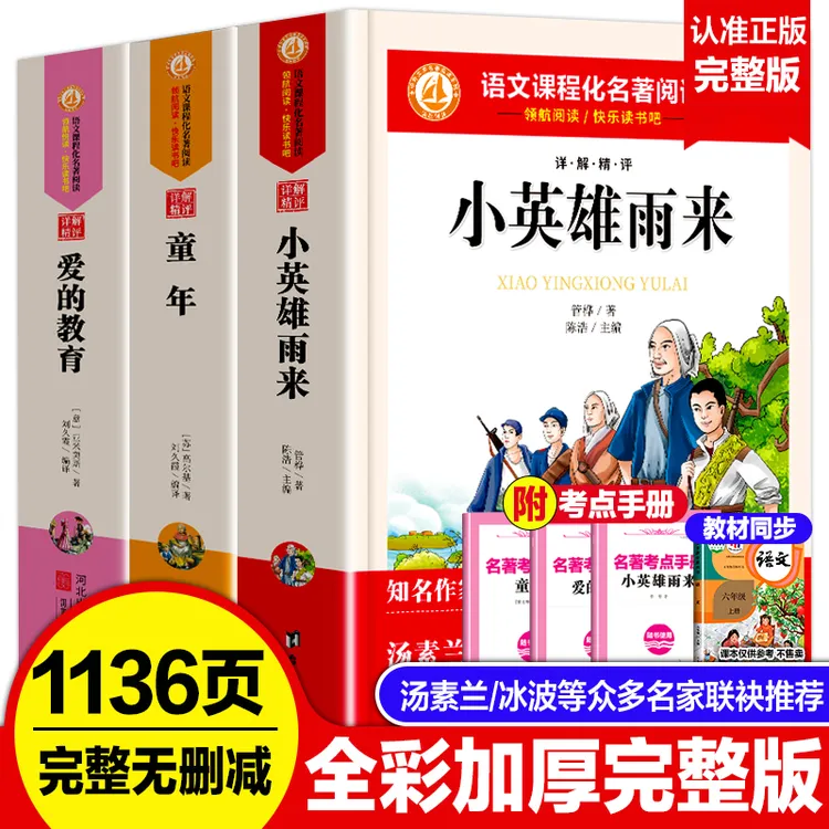 六年级上册快乐读书吧童年小英雄雨来爱的教育必读课外书推荐正版