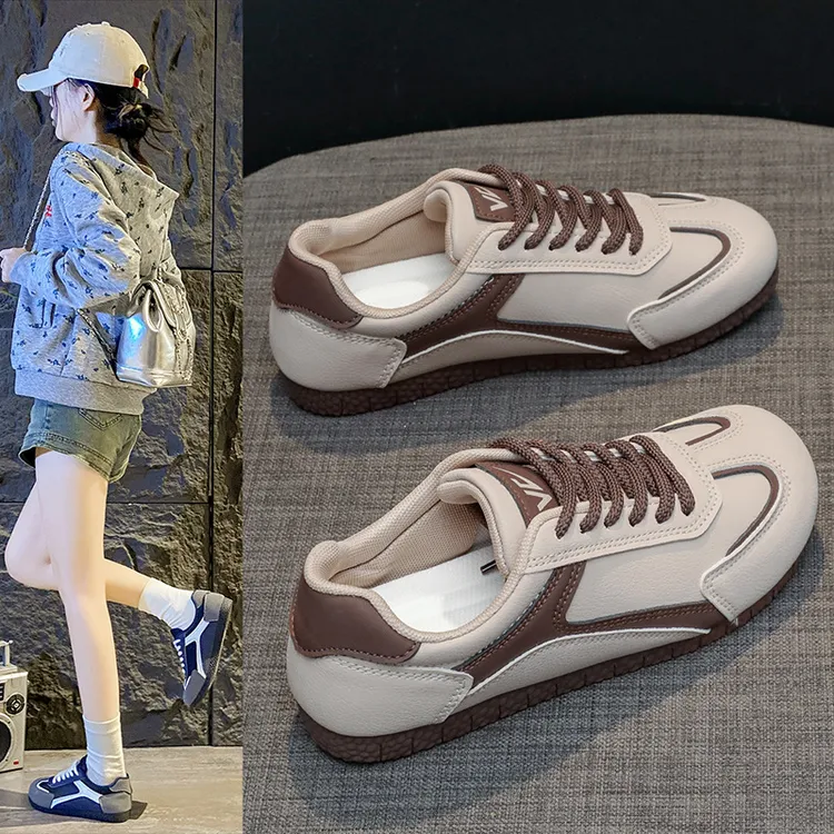 小白鞋新款2025秋季韩版ins潮女学生厚底增高板鞋休闲韩版运动
