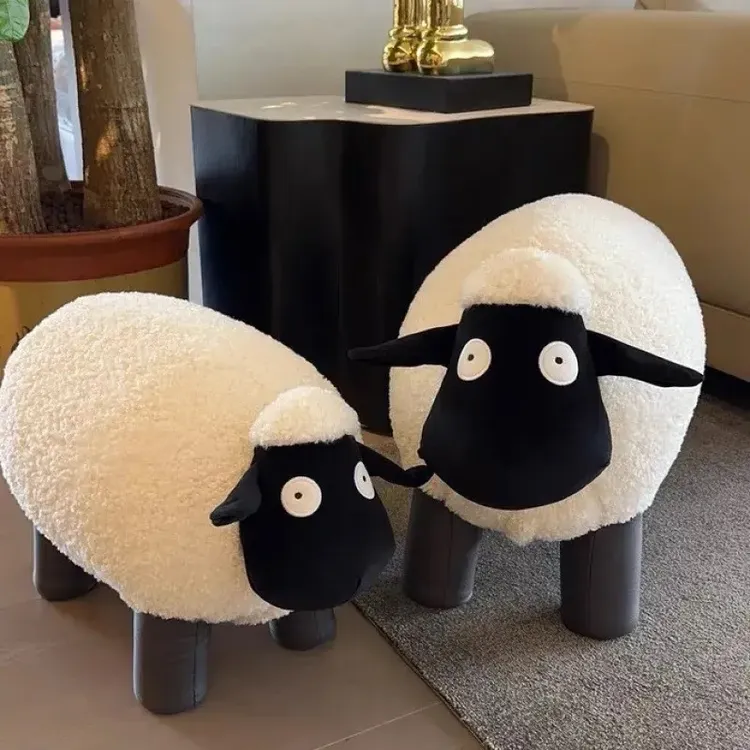 框架结构凳欧式田园肖恩羊小羊