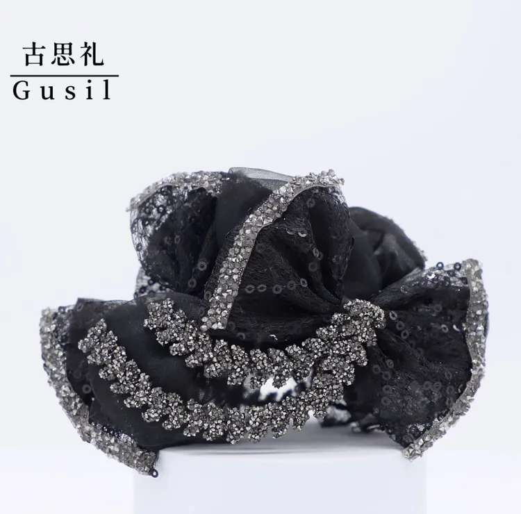 新款网红同款【麦浪】高级感AB面显气质11cm抓夹发饰超大13cm鲨鱼夹