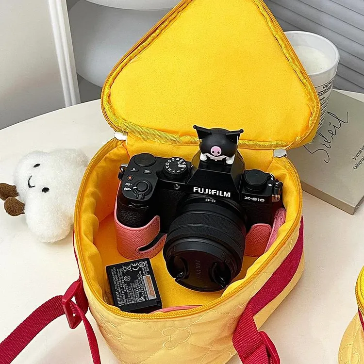 奶酪相机收纳包保护套ccd拍立得佳能单反相机包可爱便携斜挎防摔