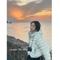 ALatte： 宇航原/  安心绒90！ 无胆直冲连帽羽绒服