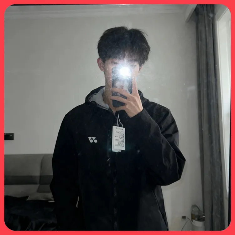 新款yy羽毛球服冲锋衣外套运动保暖户外耐磨连帽情侣秋冬情侣防水