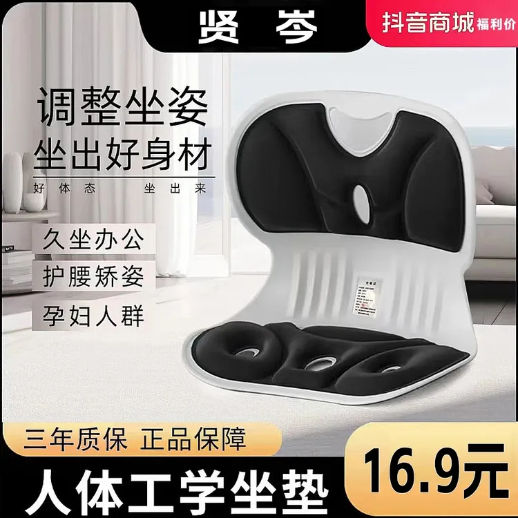 【护腰坐姿椅】人体工学护腰坐姿椅矫正坐姿久坐腰靠坐垫商品图