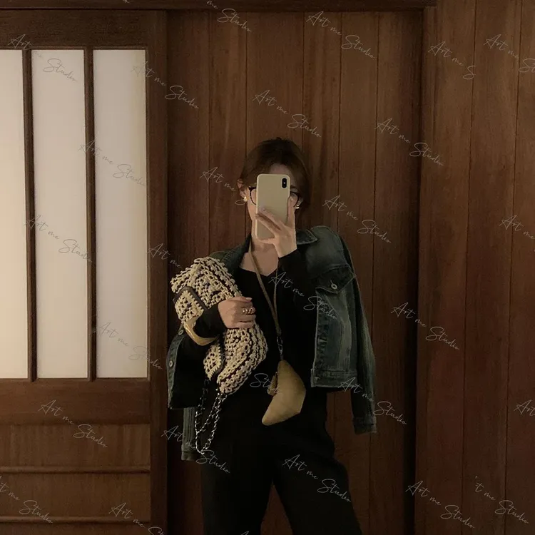 高密棉环保水洗复古挺阔随性自由风软牛仔外套w24321