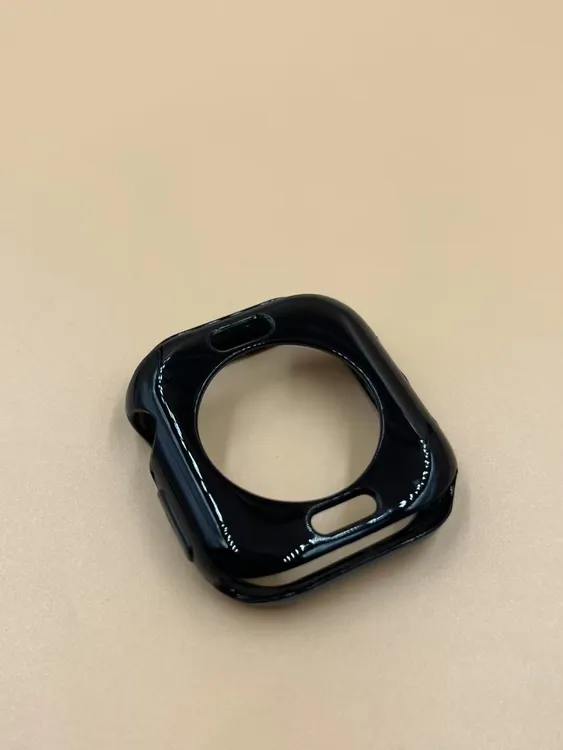 Applewatchs10亮黑色软壳适用iwatch10苹果手表透明透灰软保护壳