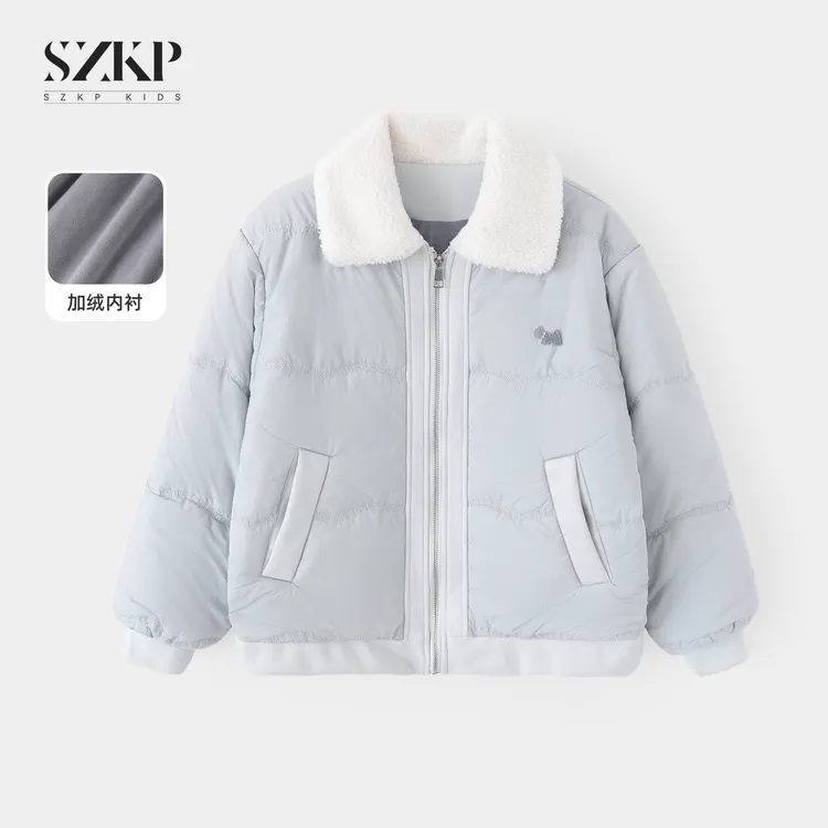 SZKP冬季新款女童保暖上衣中大童休闲时尚儿童加厚外套BGYD556617