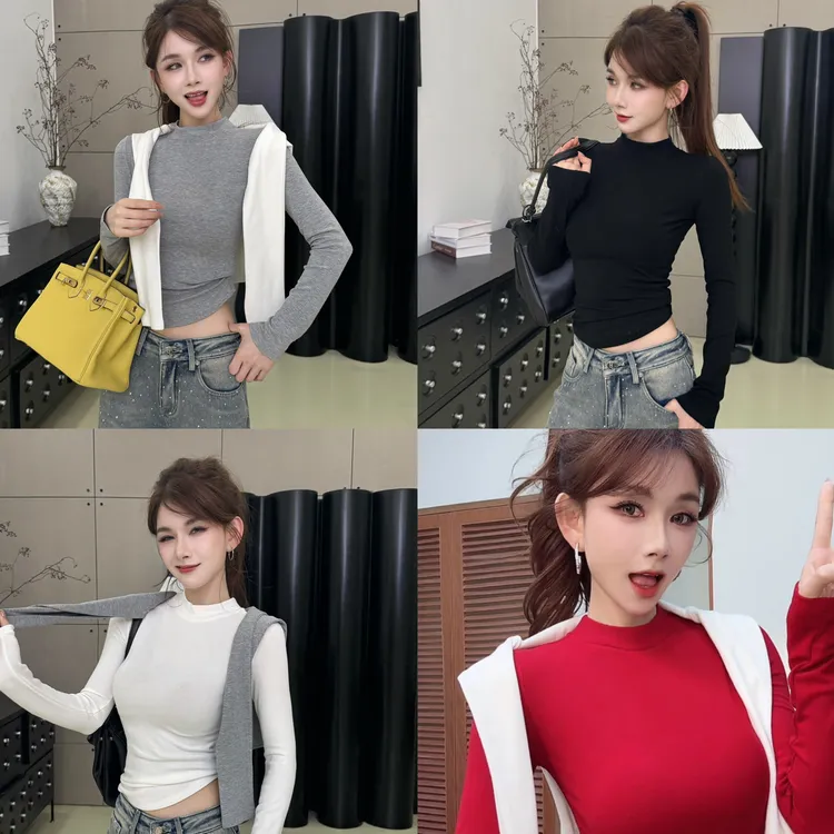 【神仙瘦瘦Tee】亲肤感绝显瘦百搭保暖T恤