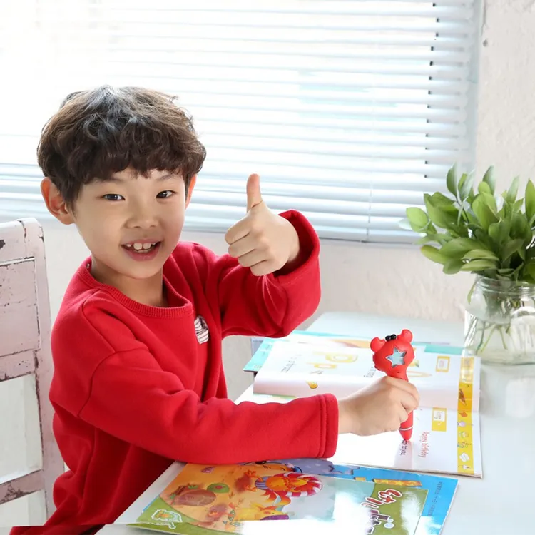 洪恩经典款点读笔318教材518配套快乐启蒙幼儿英语识字卡片绘本