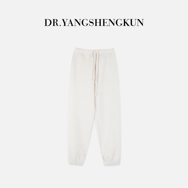 杨圣坤2025冬季新品时尚百搭纯色保暖极简风束脚休闲裤ES25102271