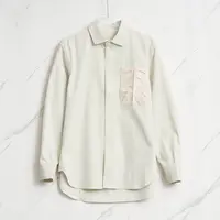 未使用  Staffonly男士皮标极简衬衣/SYBU00106