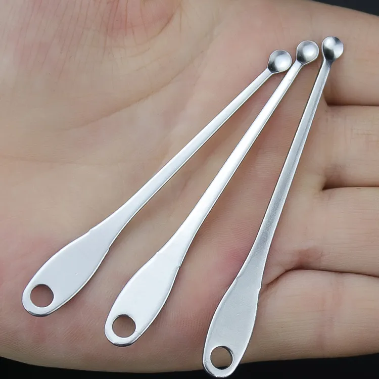 八十年代薄口不锈钢老式圆头挖耳勺耳扒扣耳勺掏耳勺巴子采耳工具