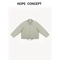 25079#HOPECONCEPT优雅摩登入秋 静奢高智感定制轻奢气球夹克