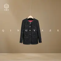 繁星！粗花呢鹅绒服外套！GZ4917