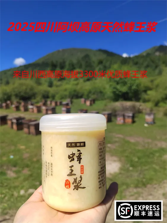 川西高原 纯天然朵状蜂王浆  蜂场现采 品质保障  