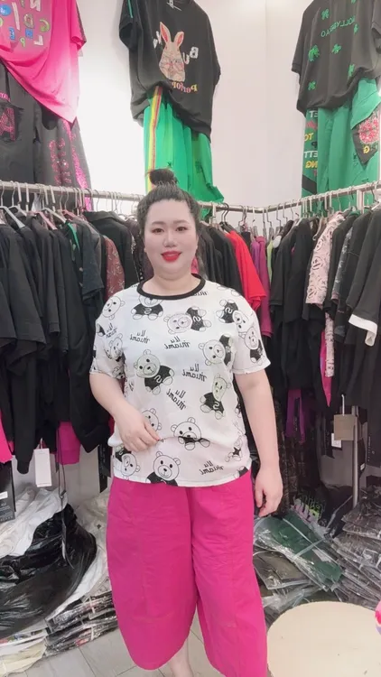 百搭T恤半袖印花圆领女士 搭色微瑕疵 介意者慎拍