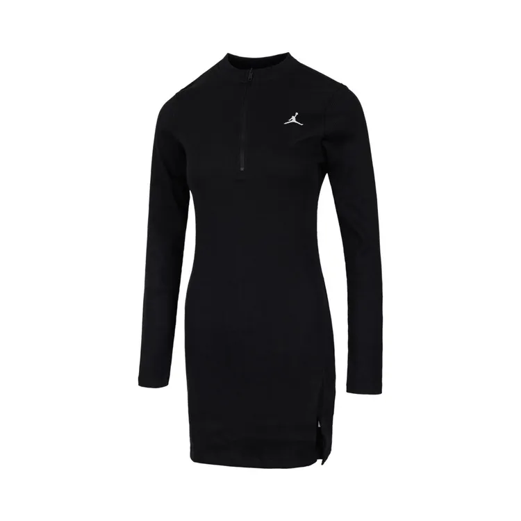 【新】NIKE耐克女子黑色紧身乔丹J LS KNIT DRESS连衣裙HF9478-010
