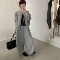 C/62812 韩系休闲感百搭阔腿气球卫裤 9-10