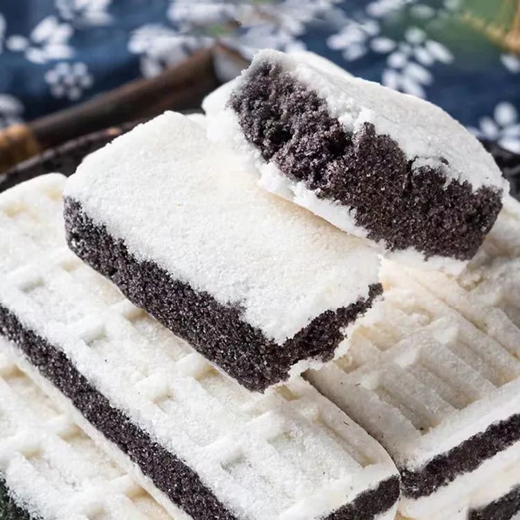 黑米海盐芡实糕0脂无添加蔗糖无添加食品防腐剂上班族解馋小零食