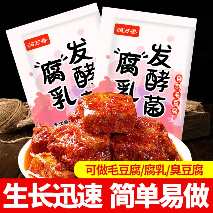 10袋腐乳发酵菌家用豆腐发酵菌豆腐发酵粉商用腐乳发酵粉