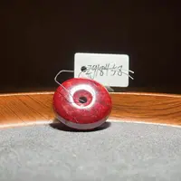 天然辰砂【张老斯珠宝】天然朱砂平安扣吊坠zg18458