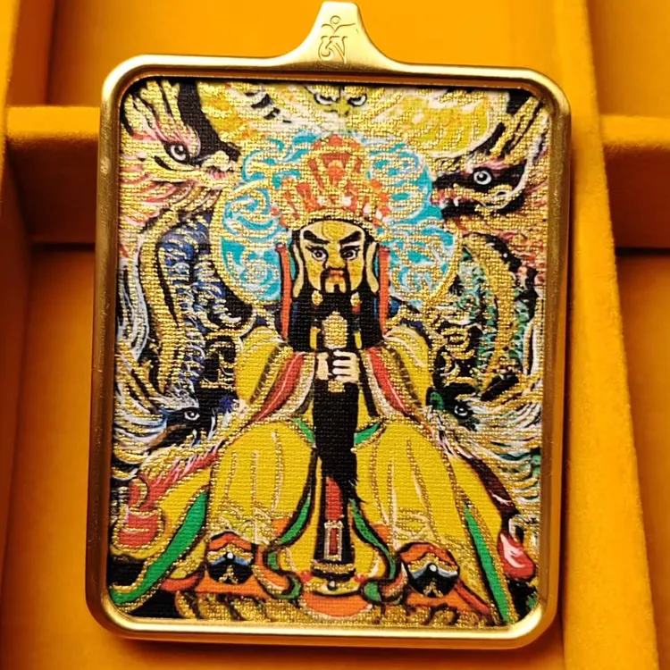 五台山手绘龙五爷唐卡