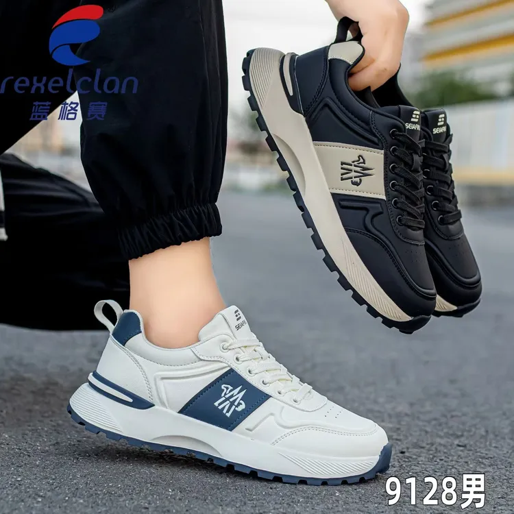 水上漂男鞋2025新款秋季高端运动休闲阿甘小白鞋男士轻便简约板鞋