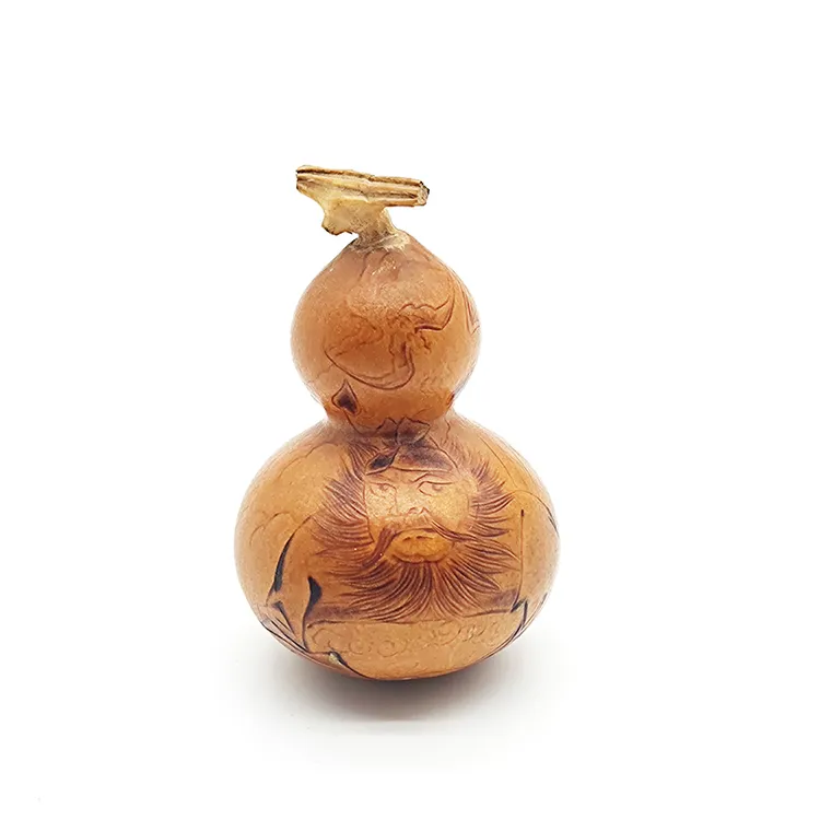 刘葫芦烙画小葫芦手把件钟馗