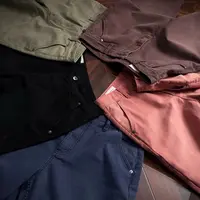 Oclin改良法工裤直筒A字磨毛做旧水洗工装裤 隐藏式口袋 通勤重制