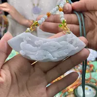 翡翠颈饰未镶嵌代编织