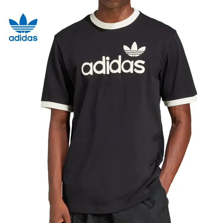 adidas阿迪达斯男子短袖SIMPLE TEE针织运动短T恤JC8372