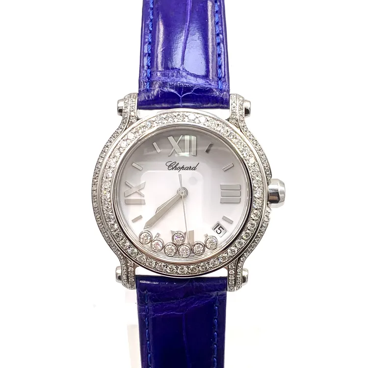 99新 Chopard/萧邦 快乐钻/石英/表径36mm/女表