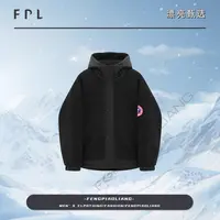 黑【金摇颗粒绒棉衣！大颗粒很保暖！】秋冬流行宽松连帽情侣款31101