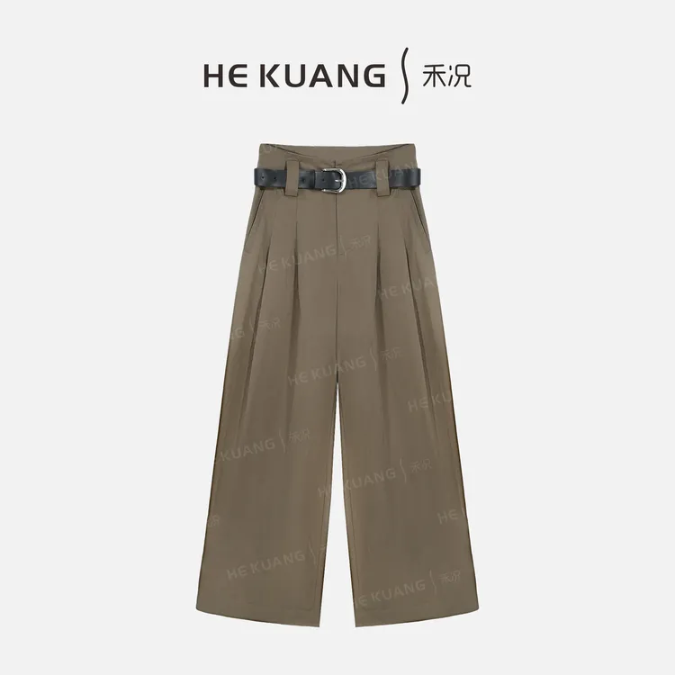 禾况HEKUANG【气球裤】纯色中长款休闲百搭长裤 K652 0333