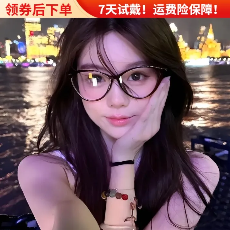 专业/配镜早八素颜通勤出行必备猫眼近视眼镜女可配度数轻颜显脸