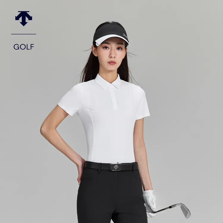 迪桑特高尔夫女PRO凉感防晒透气短袖POLO衫夏季新品G623WPTS41